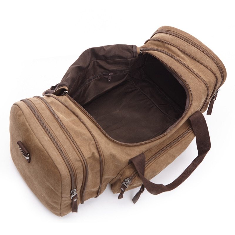 Duffel Canvas Travel Bag - Medium Big Size, Suitable for Carry-on