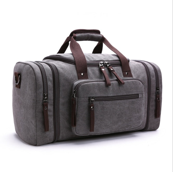 Duffel Canvas Travel Bag - Medium Big Size, Suitable for Carry-on