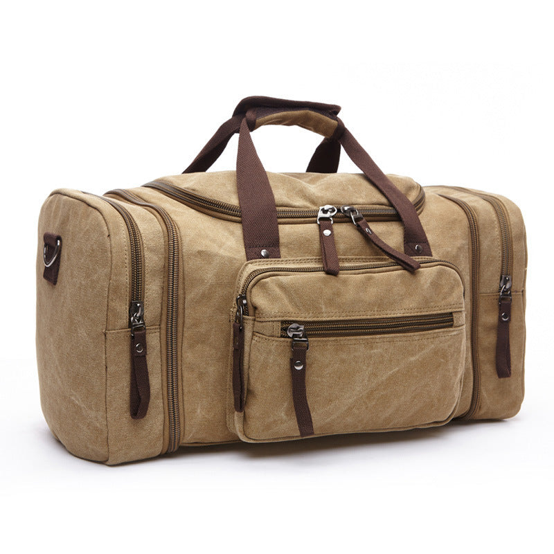 Duffel Canvas Travel Bag - Medium Big Size, Suitable for Carry-on