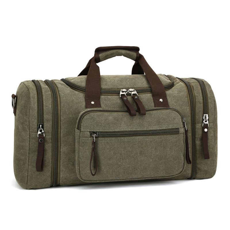Duffel Canvas Travel Bag - Medium Big Size, Suitable for Carry-on